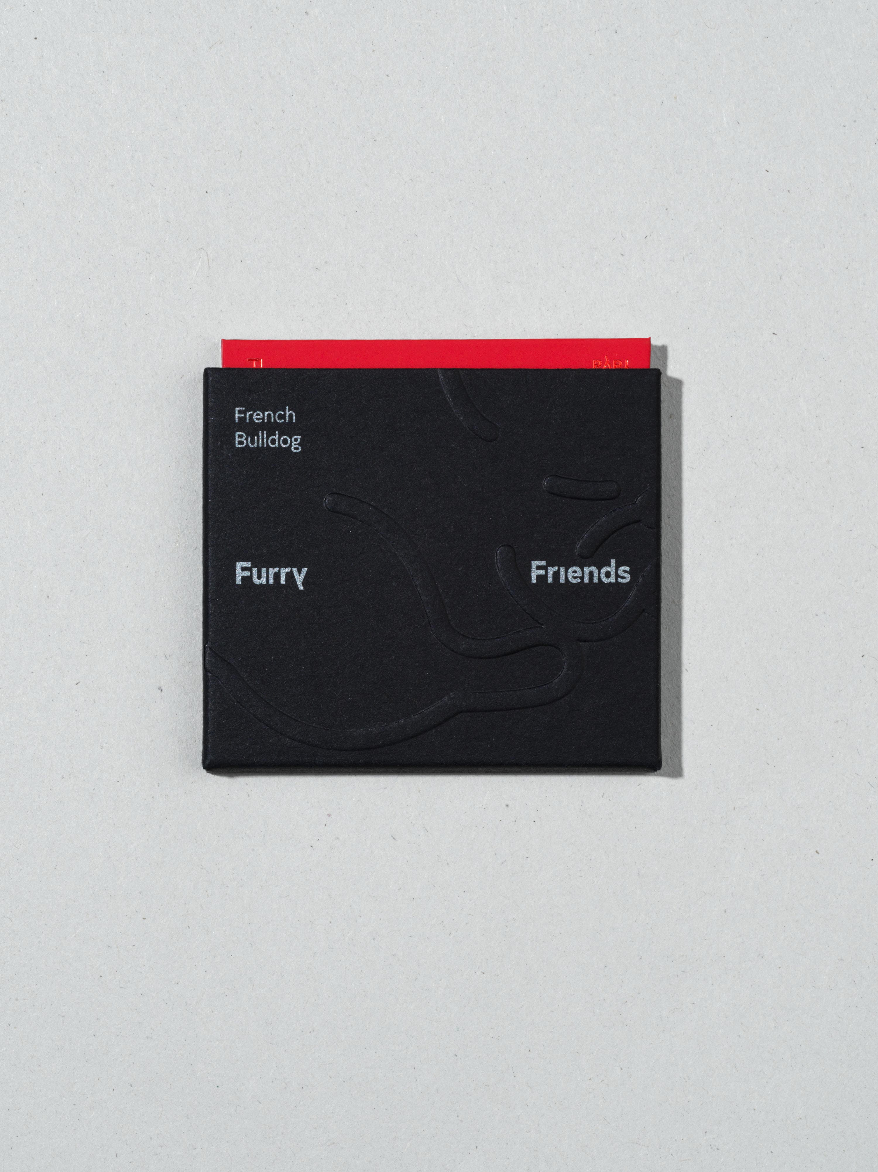 Furry Friends: Yaya the frenchie. Enamel pin.